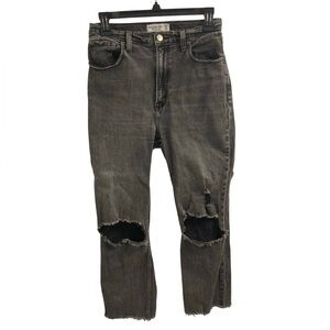 A&F Curve Love The Ankle Straight Ultra High Rise Jeans Size 28 6R
